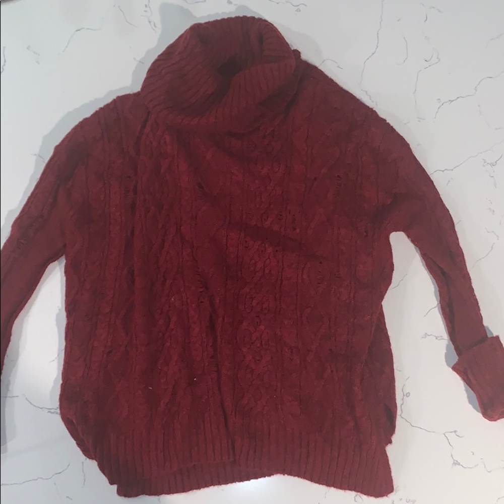 Free people distressed turtle neck